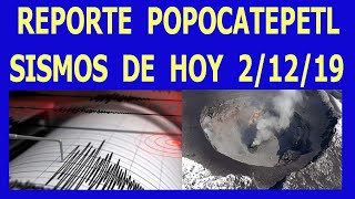 VOLCAN POPOCATEPETL su actividad* de hoy 2 de diciembre en vivo reporte sismico  🔴HYPER 333