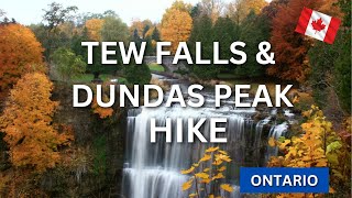 Hiking Tew Falls \u0026 Dundas Peak | Scenic Adventure in Hamilton, Ontario 🍂🏞️