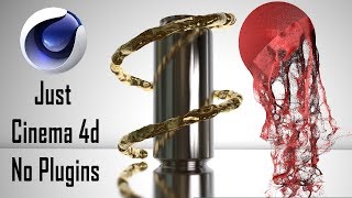 Fluid Simulation & Particle Simulation in cinema 4d r21!