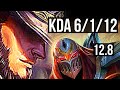 TF vs ZED (MID) | 6/1/12, 1.4M mastery, 700+ games | KR Grandmaster | 12.8