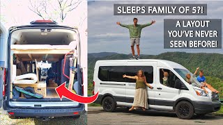 BUDGET FRIENDLY VAN BUILD CONVERSION for Family of 5 | Simple Easy Design | $1,000 | Temporary Build