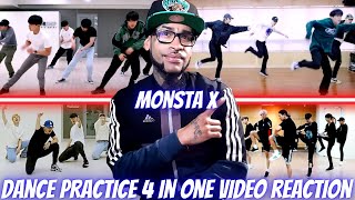 MONSTA X FANTASIA X STUCK X GAMBLER X FOLLOW KPOP CHOREOGRAPHY DANCE PRACTICE REACTION