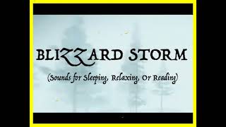 ❄️ (Sleep, Relax, Or Read) SOUNDS OF A BLIZZARD STORM