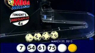 2015 03 20 Mega Millions Numbers and draw results