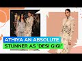 Athiya Shetty Stuns In Beige Handcrafted Attire In India Couture Week