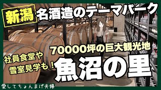 【新潟観光】名酒造のテーマパーク八海山「魚沼の里」　日本酒　地酒　農業　雪室まで体験、社会科見学できます　雪で有名な南魚沼市にあります