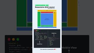 Responsive Grid Layout #codewith_muhilan #css #coding
