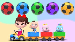 5 Train Song! | Rain Rain Go Away Nursery Rhymes | Baby & Kids Songs | Kindergarten