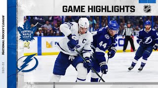 Maple Leafs @ Lightning 4/4 | NHL Highlights 2022