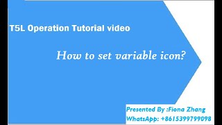 Dwin T5L how to set variable icon