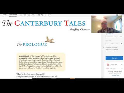 Canterbury Tales Prologue Read Aloud W/ Analysis (1 Of 2) - YouTube