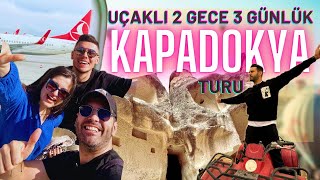 KAPADOKYA VLOG | UÇAKLI 2 GECE 3 GÜNLÜK KAPADOKYA TURU @jollytur #kapadokya #cappadocia