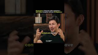 Small team, massive impact! Pavel Durov’s Telegram, a $30B giant, runs on just 30 engineers—proof th