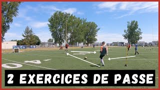 2 exercices de passe a 3 joueurs pour ameliorer son jeu en une touche de balle⎪CogiFit