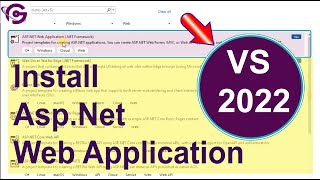 Install Asp.Net Web Application in Visual Studio 2022