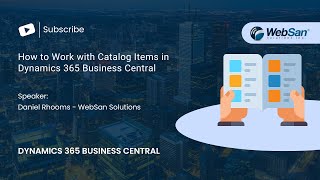 How to Work with Catalog Items in D365 Business Central