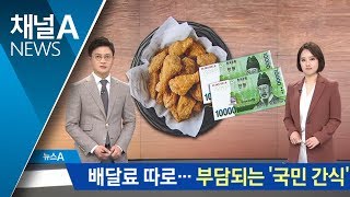 치킨 시키니 배달료 따로…부담되는 ‘국민 간식’