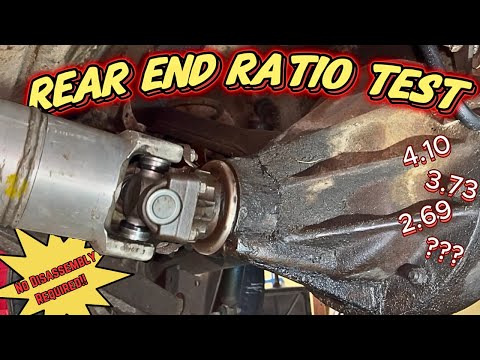 How do I know which axle ratio I have?