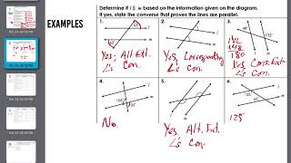 Geo - 3.3.1 Proving lines are parallel