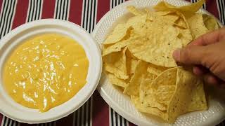 eat Restaurant Style Chips with Tostitos Salsa Con Queso Cheese Dip