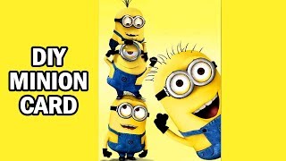 Learning Videos For Kids | How To Make A Minion Card | Art And Craft Videos | DIY | Ultra Crafts
