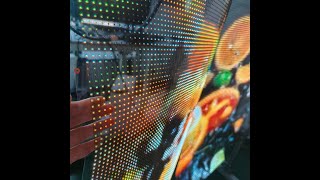 P5 P6.25 P8 P10 LED Flexible Display,Transparent Led Film Display Application Scenarios #led