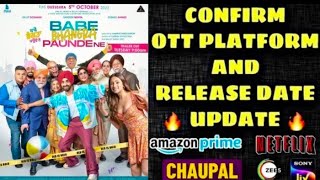 Babe Bhangra paunde ne Punjabi movie confirm ott release date Diljit Dosanjh sargun Mehta