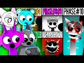 Sprunki Incredibox Durple & Wenda & Sky & Gray React to All Phases 1 to 7-10 in Incredibox Sprunki