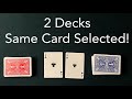 2 Decks, Same Card Selected Magic Tutorial