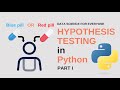 Hypothesis Testing in Python | pandas, numpy, matplotlib, seaborn, pengouin | Part I