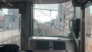 [前面展望]JR阪和線我孫子町駅から杉本町駅