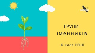 Групи іменників / 6 клас НУШ