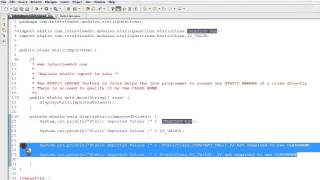 WHAT IS STATIC IMPORT IN JAVA DEMO