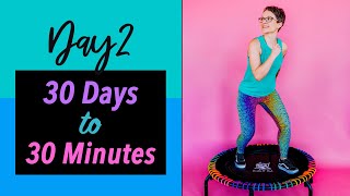 30 Day Mini Trampoline Workout Challenge for Beginners DAY TWO - Rebounder Workout | Kpop Music