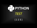 Python modules : Test (random, math, time)