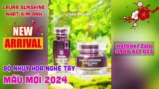 Bộ Serum kem dưỡng nhụy hoa nghệ tây Laura Sunshine Nhật Kim Anh Mẫu mới 2024 | LIPOSOME SAFFRON