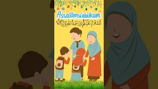 Assalamu Alaikum|Islamic Song #ytshorts #babyreels #assalamualaikum #islamiccartoon #bismillah #kid