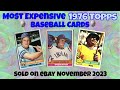 1976 Topps Most Expensive eBay Sales Baseball Cards - November 2023