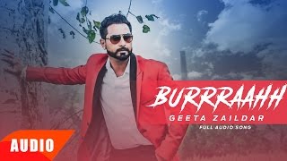 Burraahh ( Audio) | Geeta Zaildar | Harish Verma | Yuvraj Hans | Speed Records