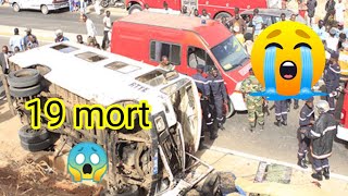 kawteff 😱 un accident 19 mort , sakal route de saint-Louis