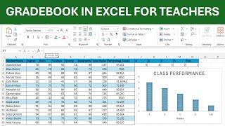 How to Create a Gradebook in Excel | Easy Tutorial for Teachers