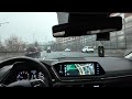 흰눈이 휘날리는 서울의 겨울 pov 드라이브 winter pov driving in seoul with white snow falling 4k asmr