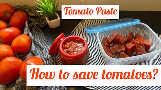 Tomato Paste | Saving Over Ripe Tomatoes | The Foodie Lodge |