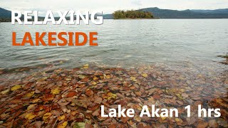 【波の音でリラックスする1時間】東北海道｜阿寒湖｜Nature Sounds of Lake Akan | Eastern Hokkaido