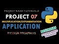 Beginners Python Programming | Multiplication & Exponentiation Table | Small Python Projects