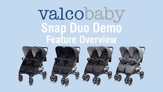 Snap DUO Double Pram Stroller Demo: Feature Overview | Valcobaby