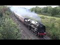 70000 britannia storms to bath while working a steam dreams charter from london to bath 22 08 2024