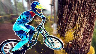 Mountain Bike Race Ruined by a Forest! - Descenders Multiplayer Gameplay