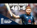 England Smash World Record 481-6 | England v Australia 3rd ODI 2018 - Highlights