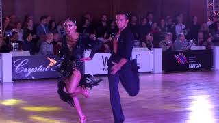 Dmitriy Semeshkin \u0026 Karina Zadoyan  Samba 1/2 Amateur Latin Crystal Ball 2018